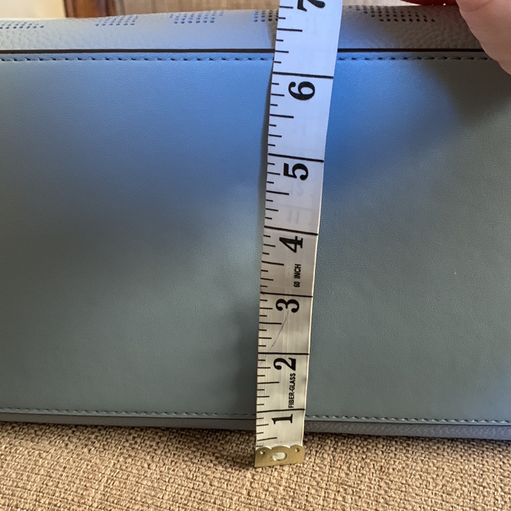 Michael Kors Joan XL Slouchy Shoulder Bag Pale Blue - Picture 9 of 16